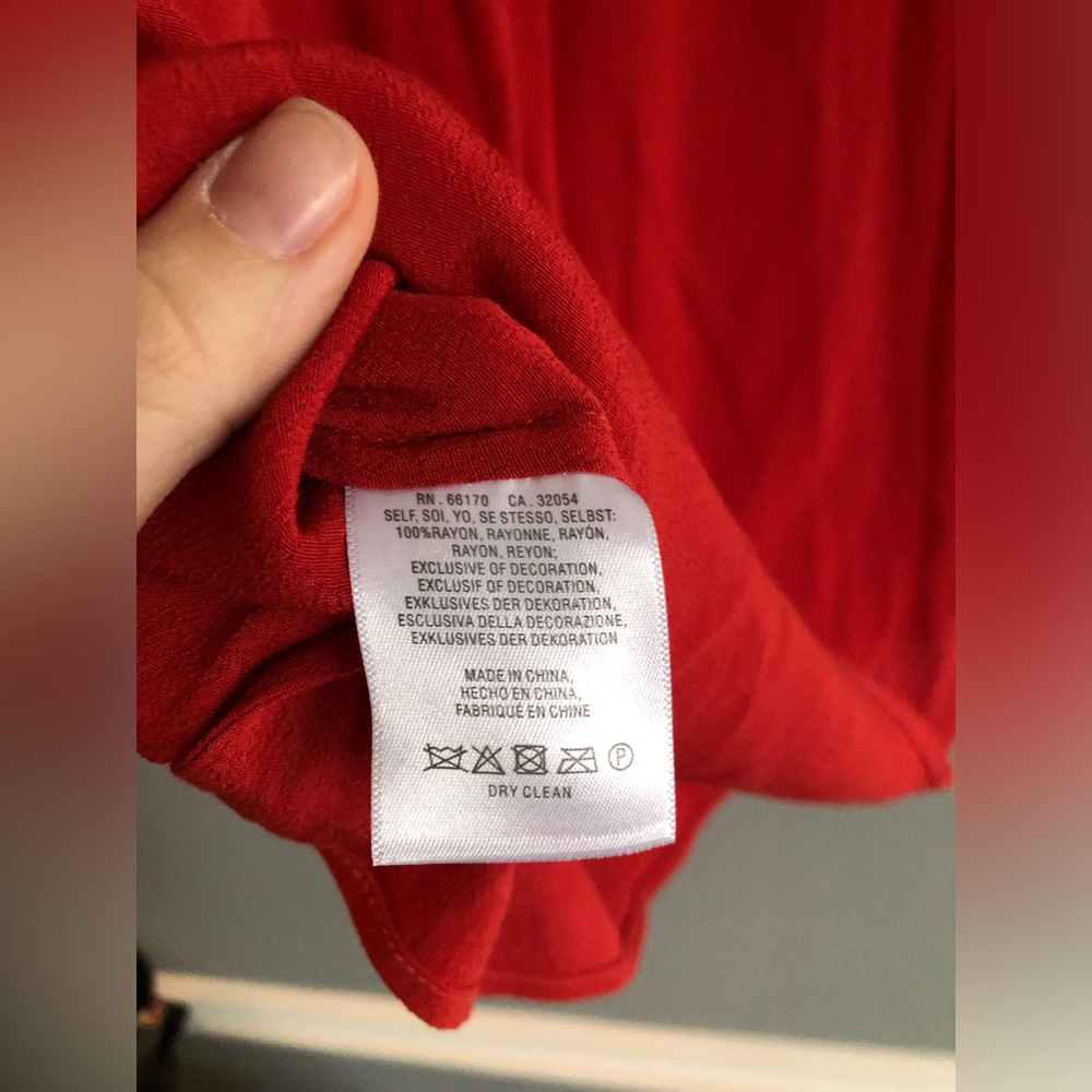 NWT Anthro Daniel Rainn Red Blouse - Picture 6 of 7